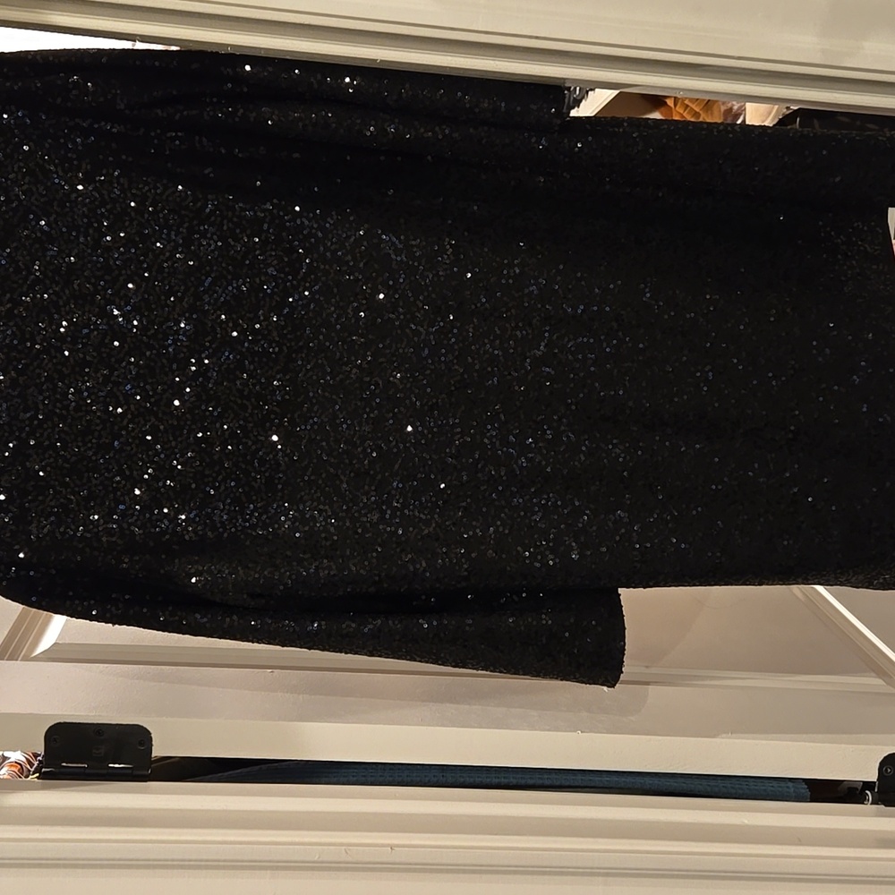 Tahari Black Seguin Mini dress